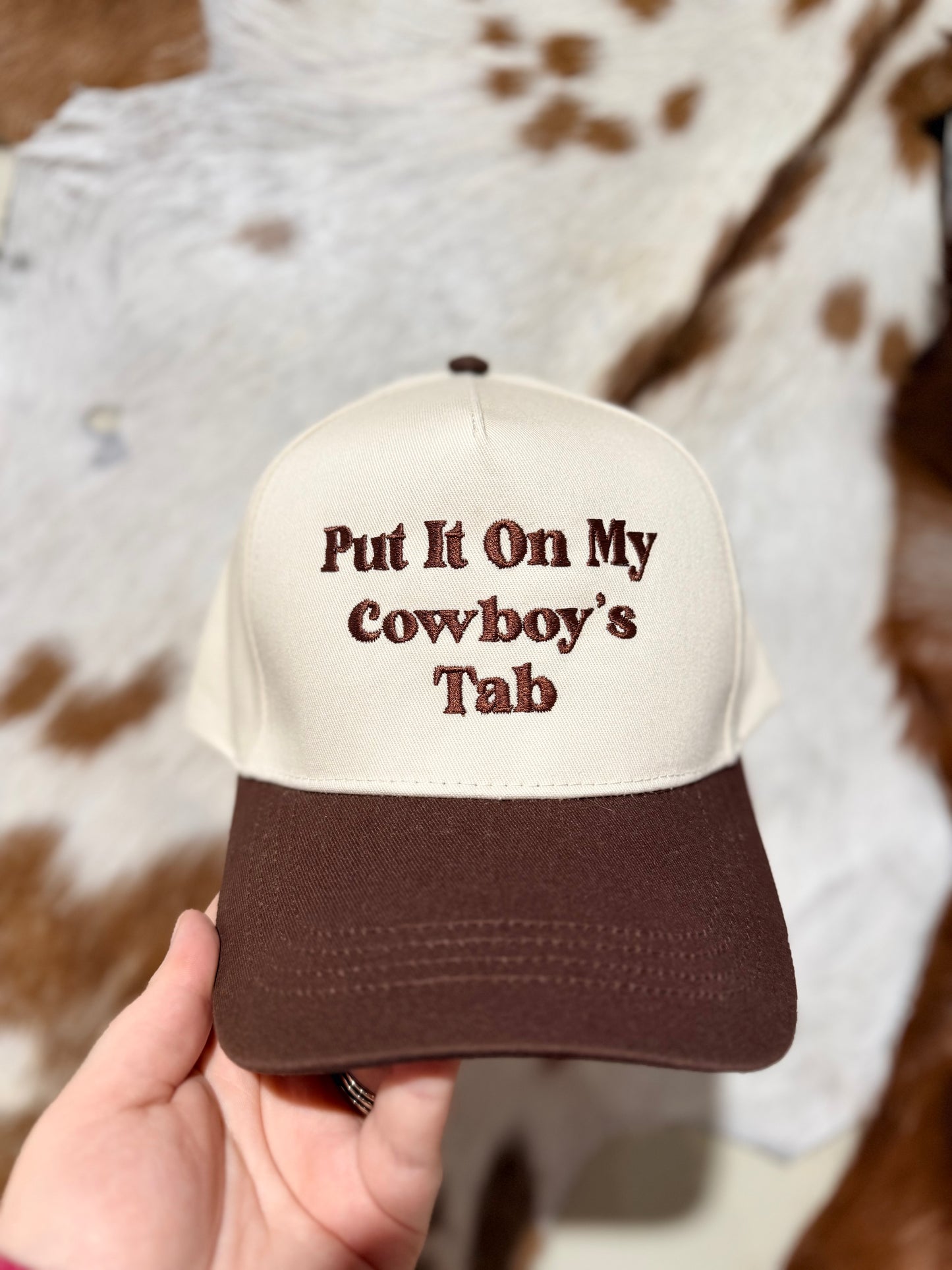 Brown Cowboy’s Tab Embroidered Trucker Hat