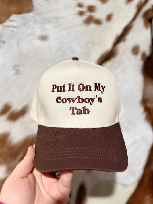 Brown Cowboy’s Tab Embroidered Trucker Hat