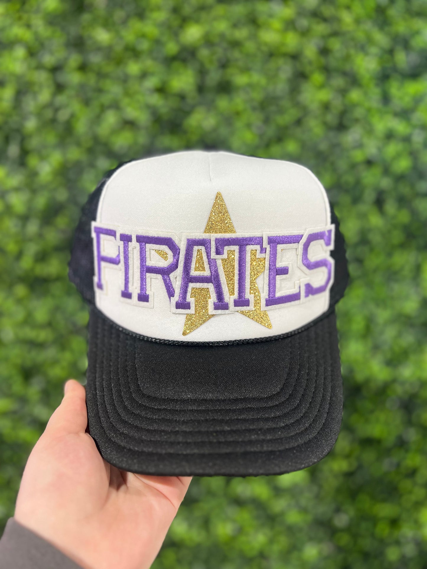 Black Pirates Star Trucker Hat