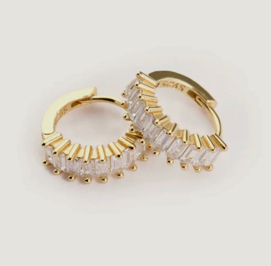 Esther Gold Medium Huggie Earrings