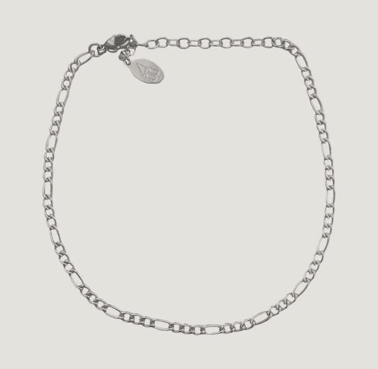 Silver Tasha Waterproof Anklet