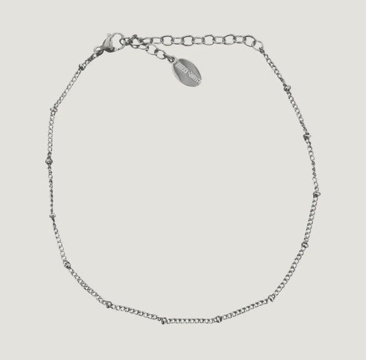 Silver Jess Waterproof Anklet