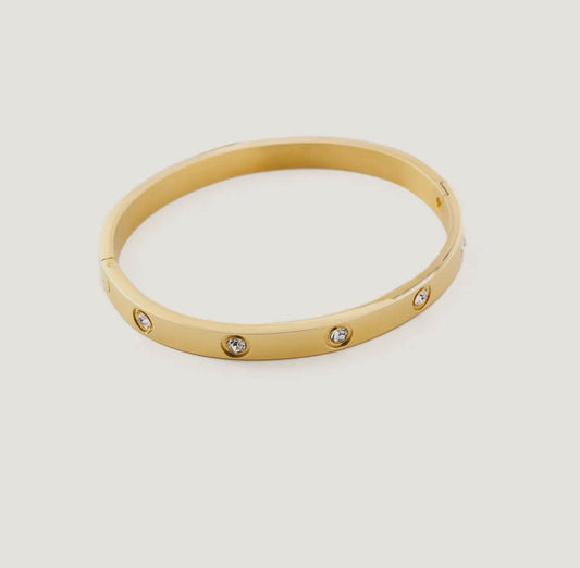 Gold Corinne Bangle