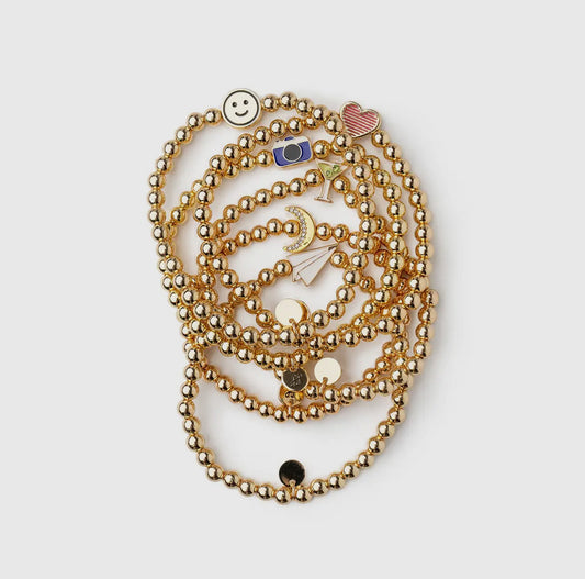 Soul Stacks Gold Icons Stretch Braclets
