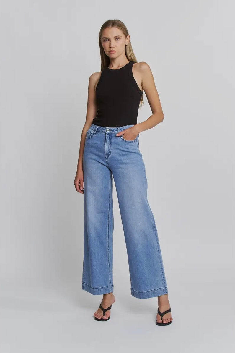 Jessi High Rise Wide Leg Trouser Jeans