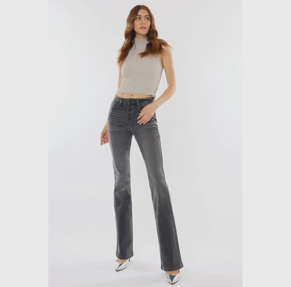 Kan Can Emery High-Rise Bootcut Jeans