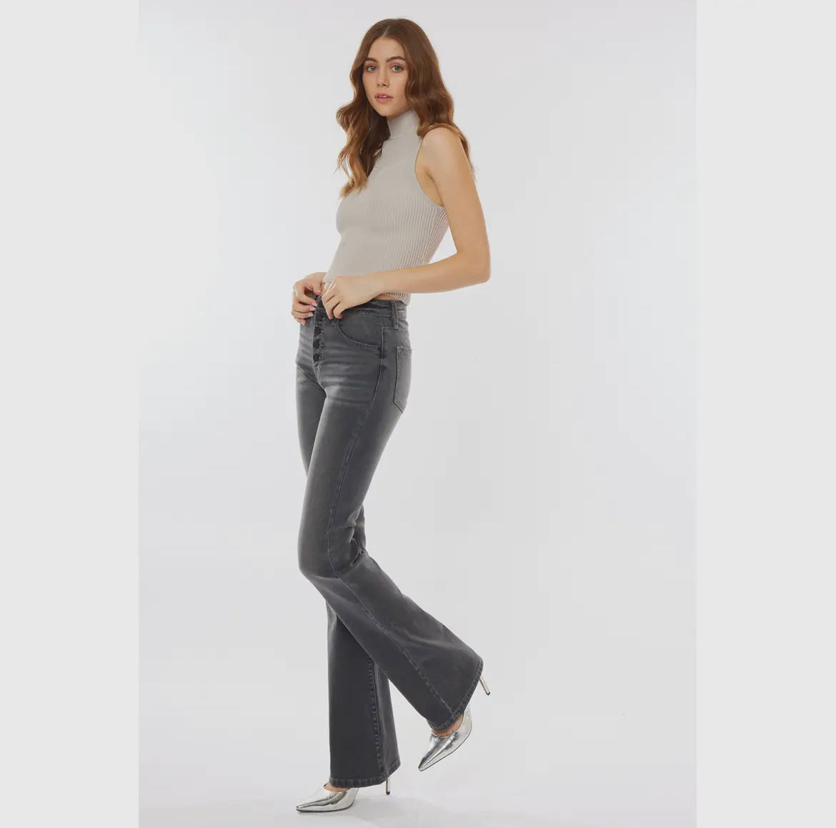 Kan Can Emery High-Rise Bootcut Jeans