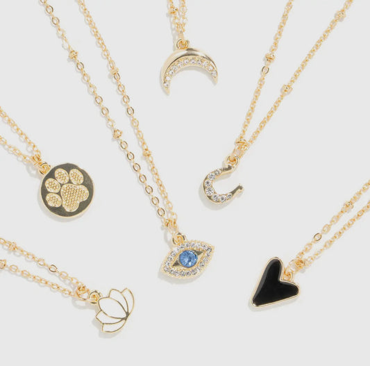 Soul Stacks Gold Iconic Layering Pendant Necklaces