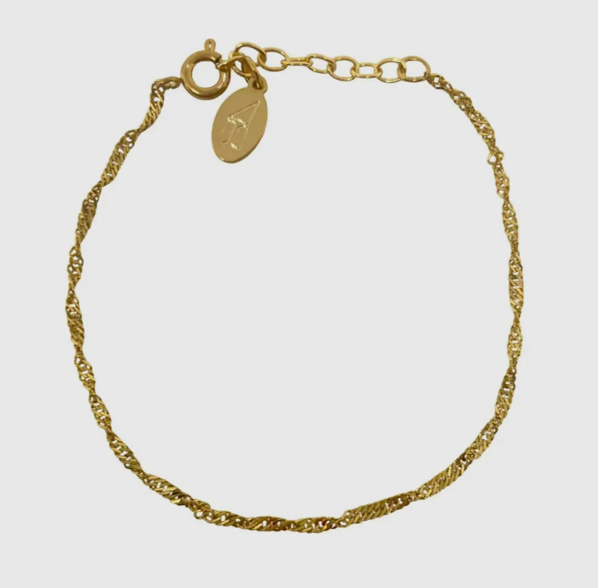 Fallon Gold Dainty Twist Bracelet