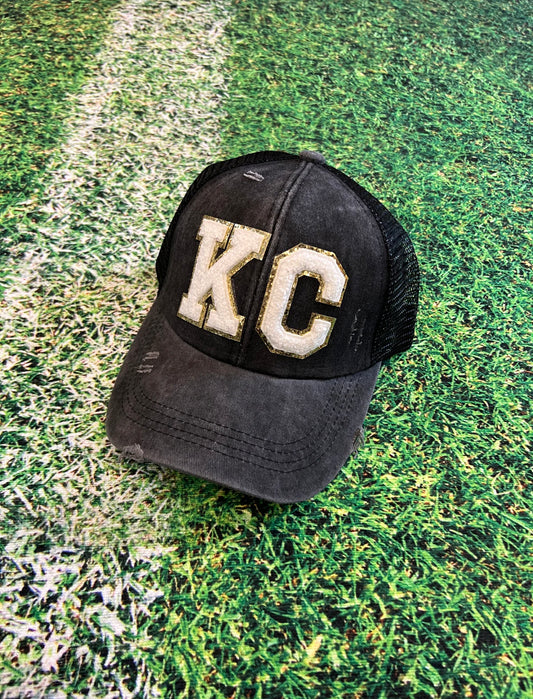 Charcoal KC Ivory Patch Hat