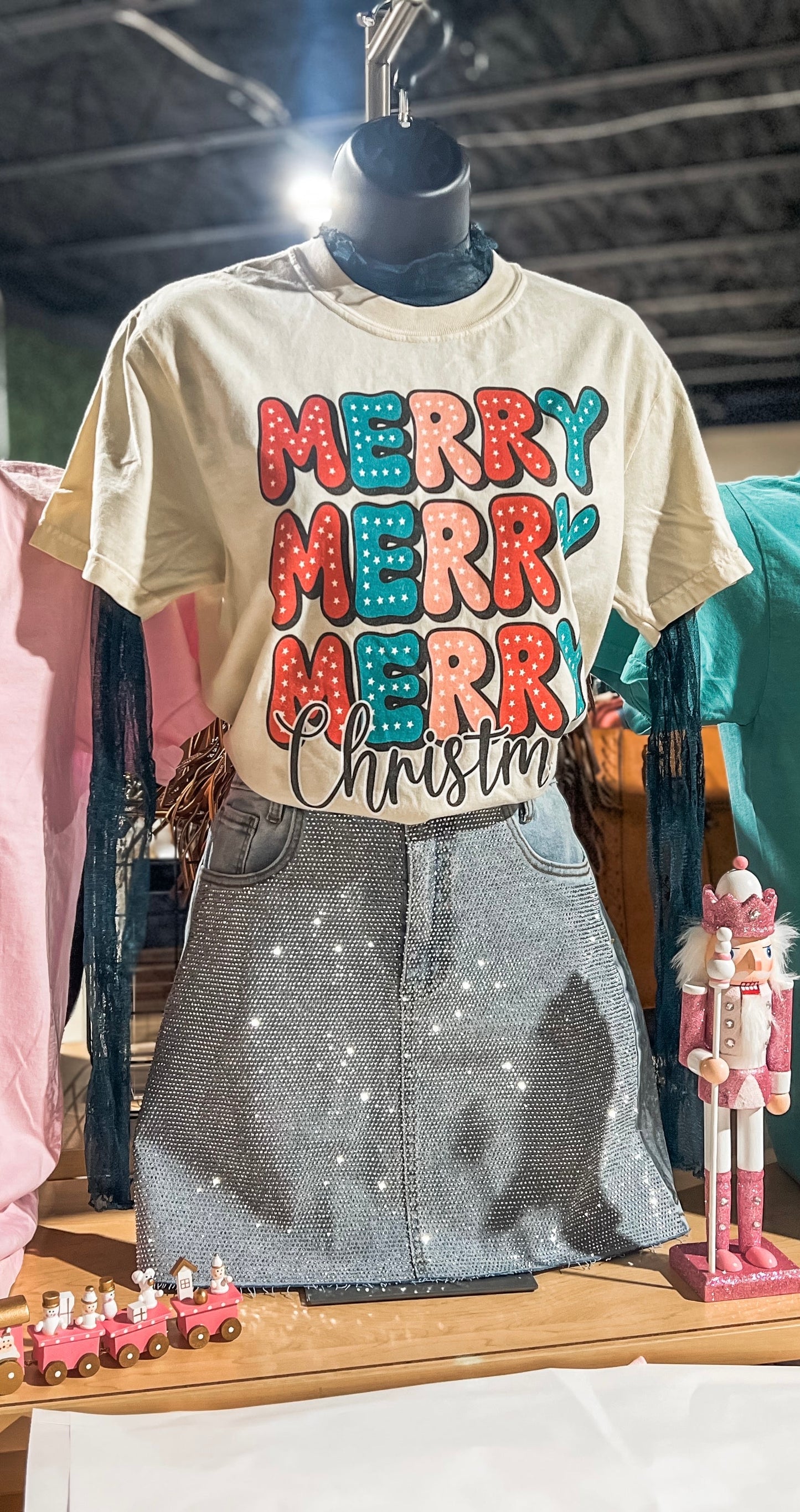 Merry, Merry Christmas Comfort Colors Tee