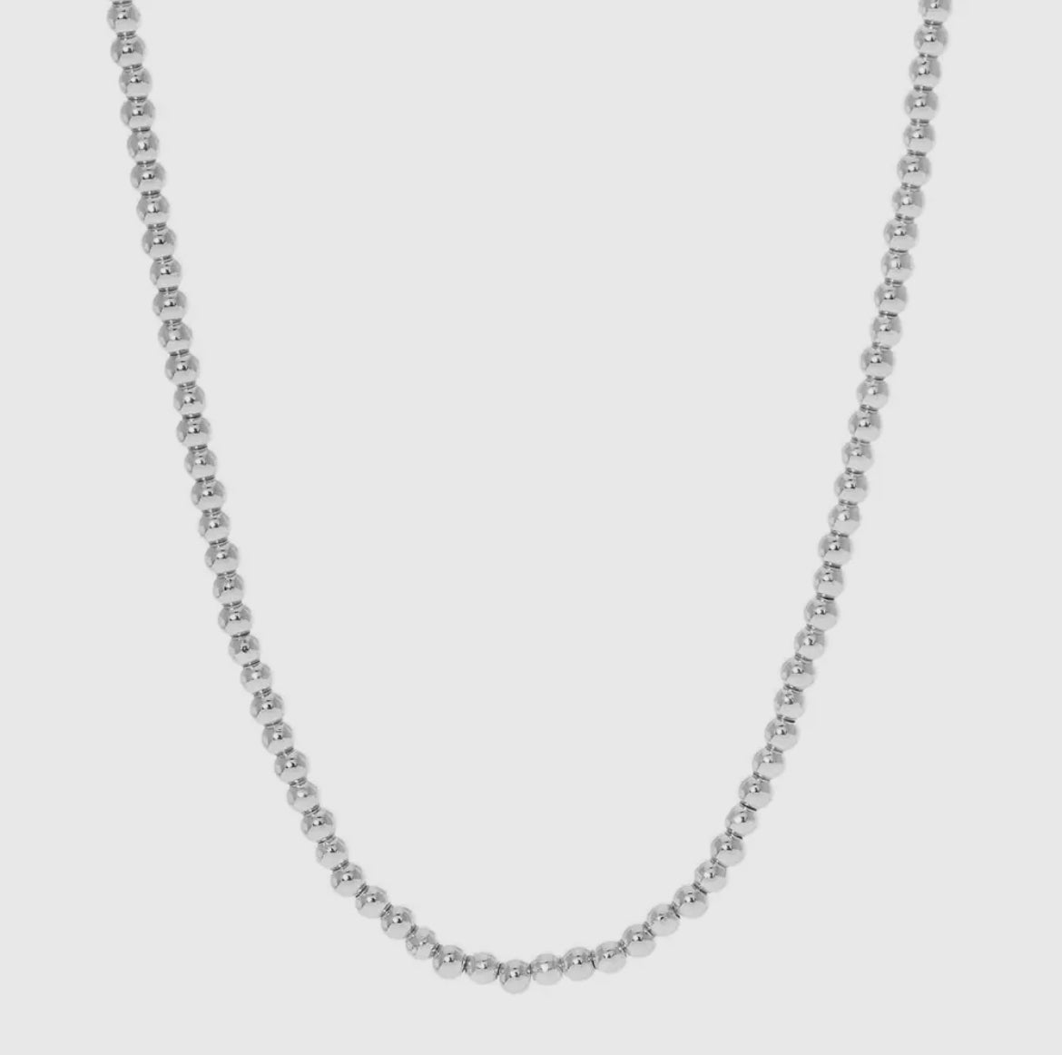 Silver Ball Chain Necklace