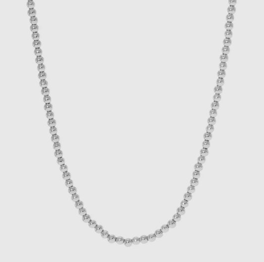 Silver Ball Chain Necklace