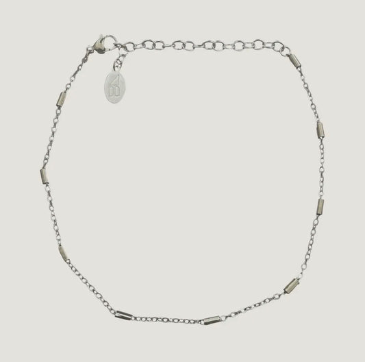 Silver Piper Waterproof Anklet