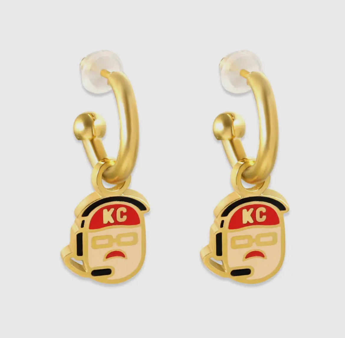 Kansas City Coach Huggie Earrings