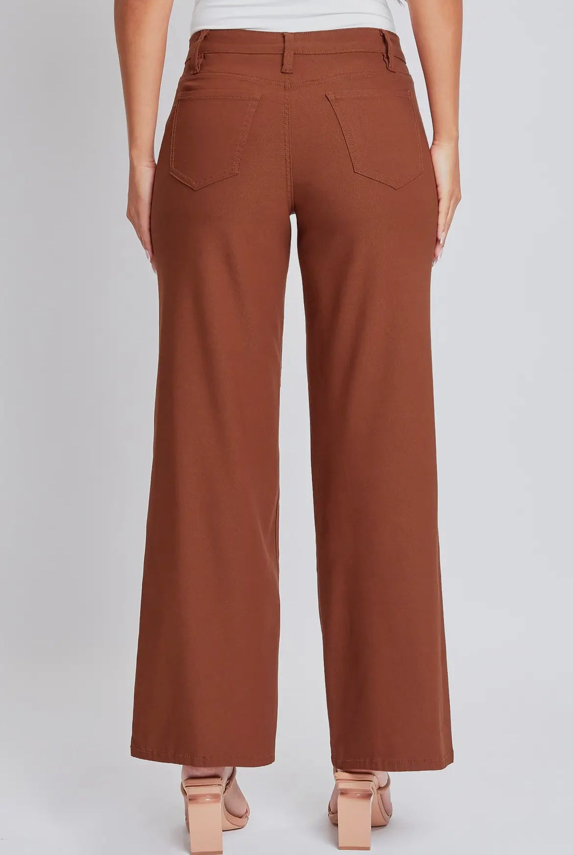 YMI Copper Hyperstretch High Rise Wide Leg Jeans