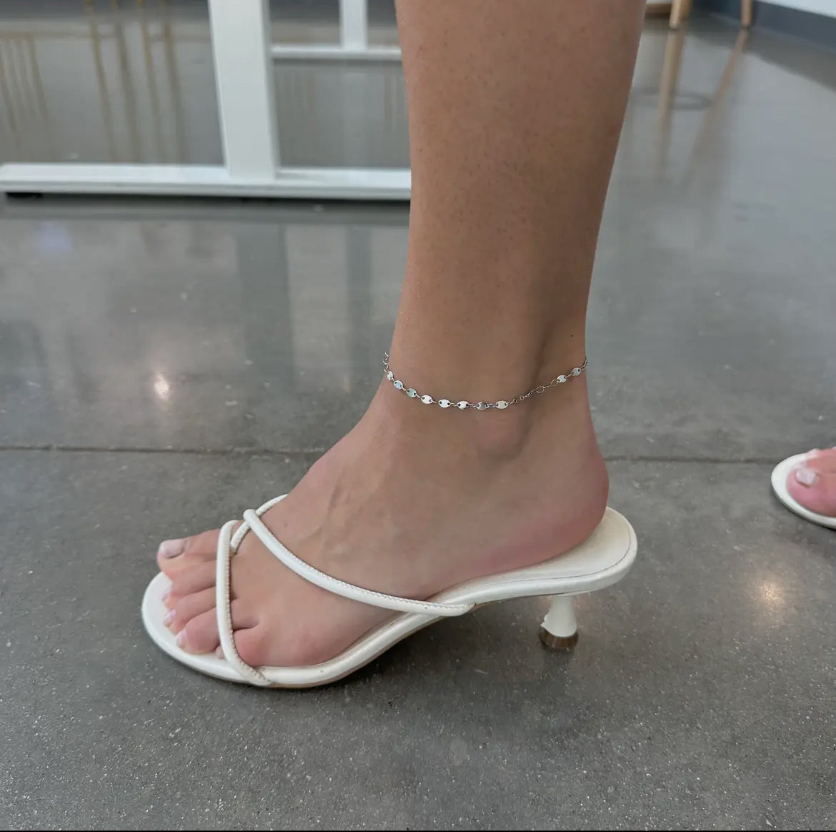 Silver Gwen Waterproof Anklet