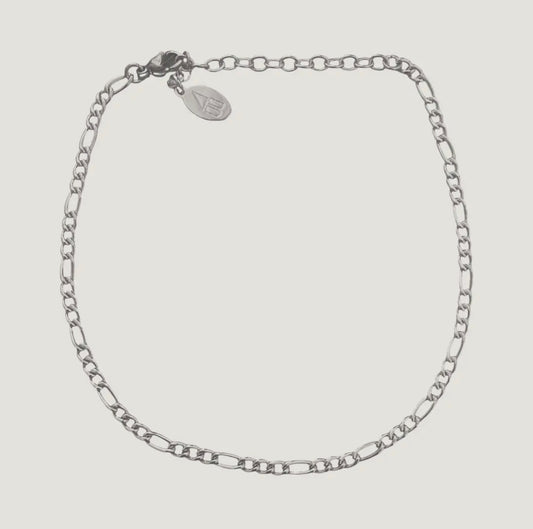 Silver Tasha Waterproof Anklet