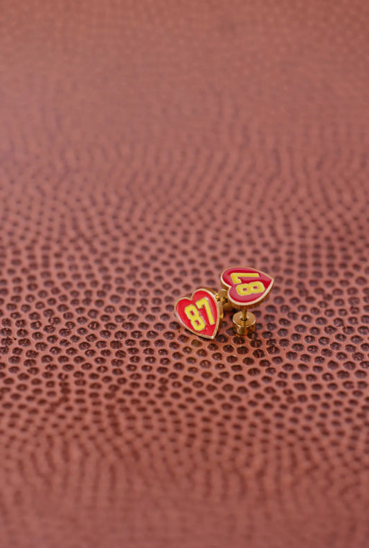#87 Heart Stud Earrings