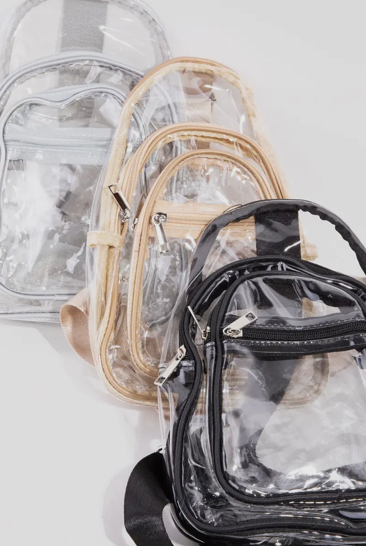 Clear plastic sling bag online