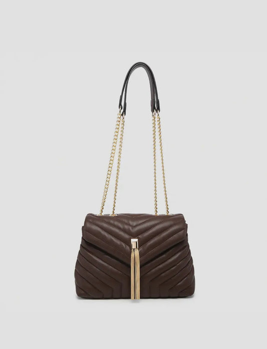 Thea Chevron Envelope Handbag