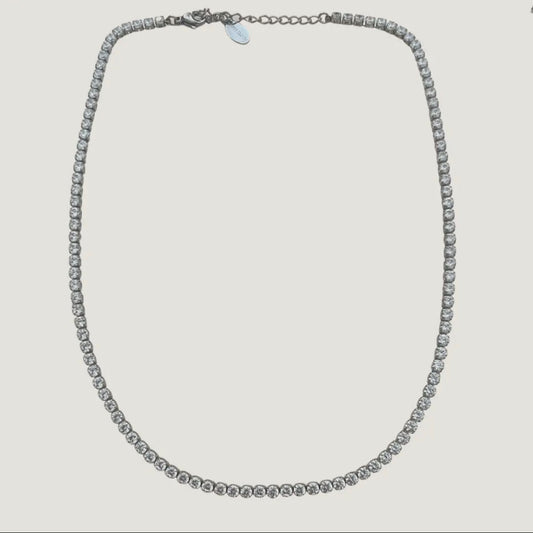 Silver Stella Tennis Necklace