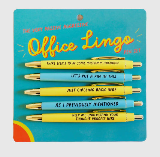 Office Lingo Pen Set