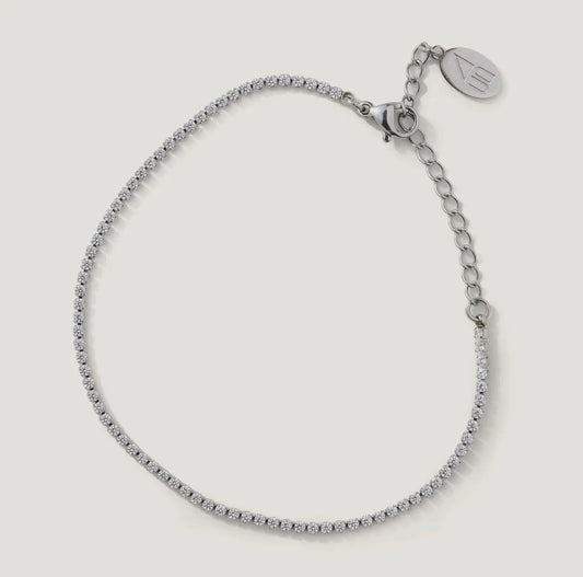 Silver Micro Tennis Bracelet