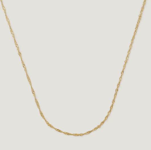 Fallon Gold Dainty Twist Necklace