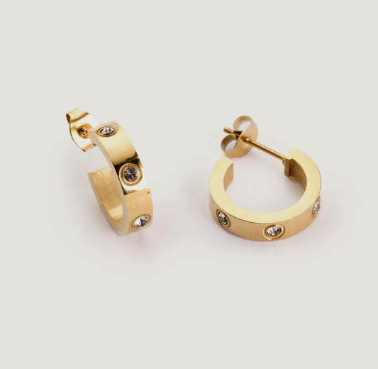 Gold Corinne Hoops
