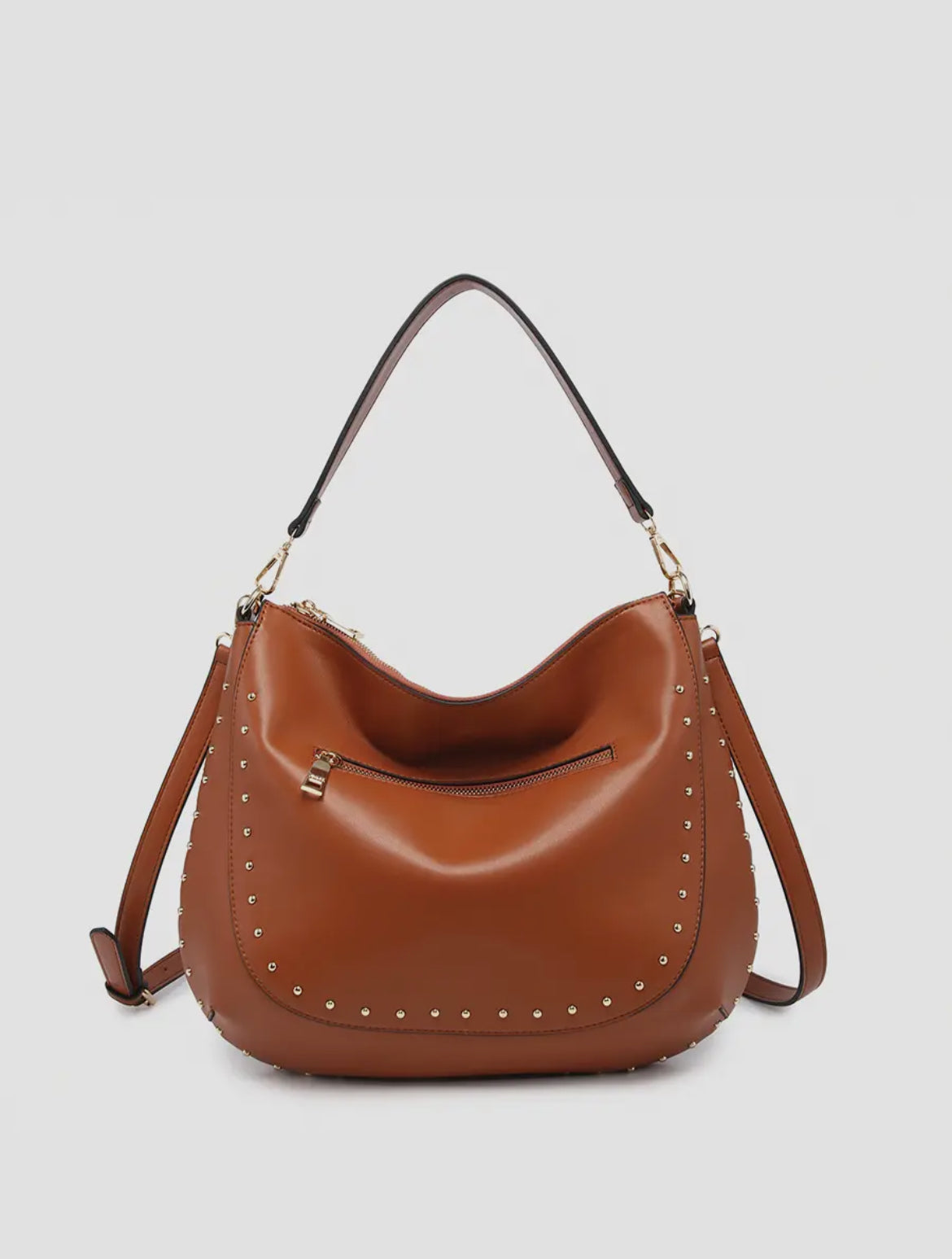 Aurelia Studded Hobo w/ Crossbody Strap