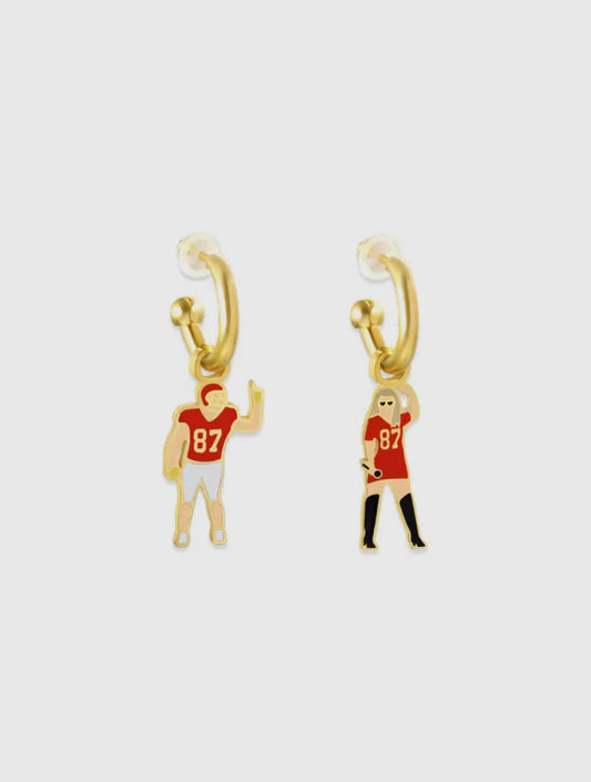 Kansas City #87 & Taylor Huggie Earrings