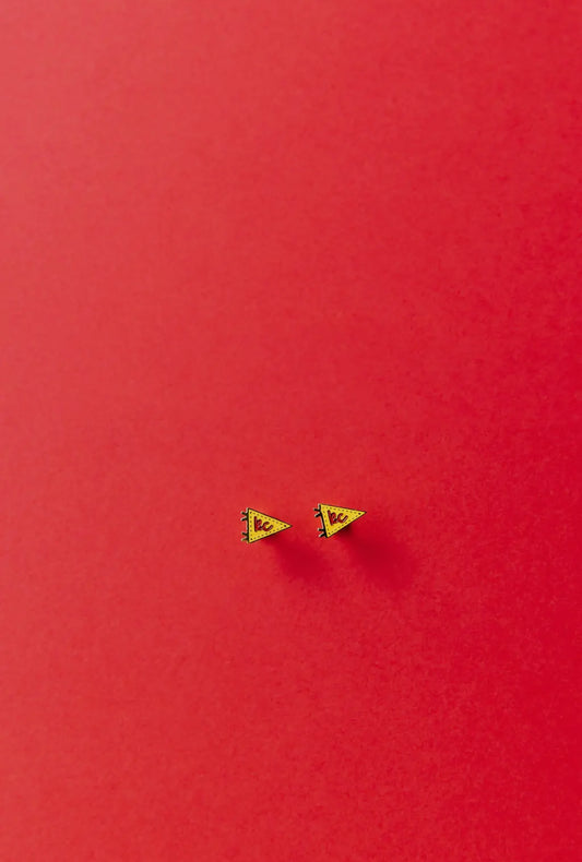 KC Pennant Stud Earrings