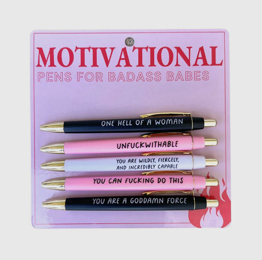 Motivational Pen Set for Bad*ss Babes