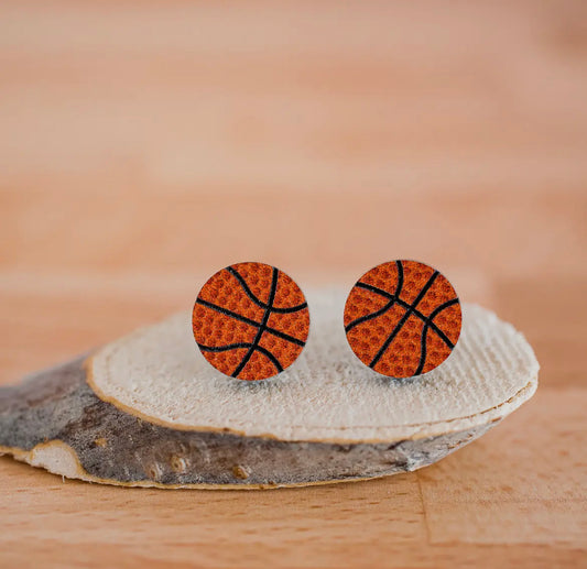 Basketball Stud Earrings