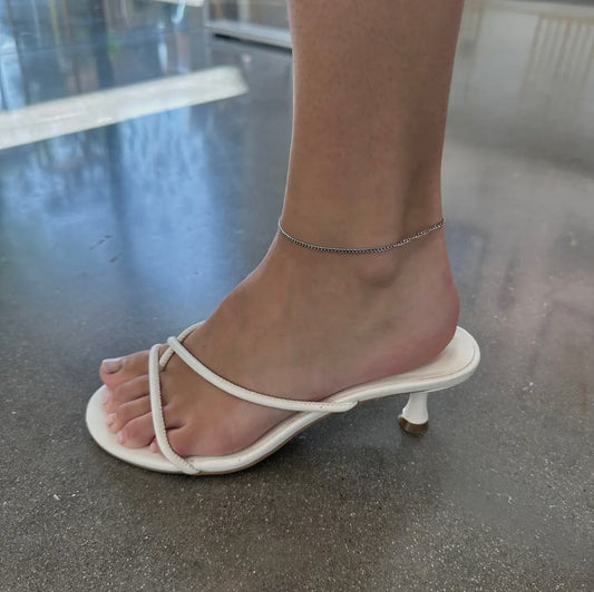 Silver Reagan Waterproof Anklet