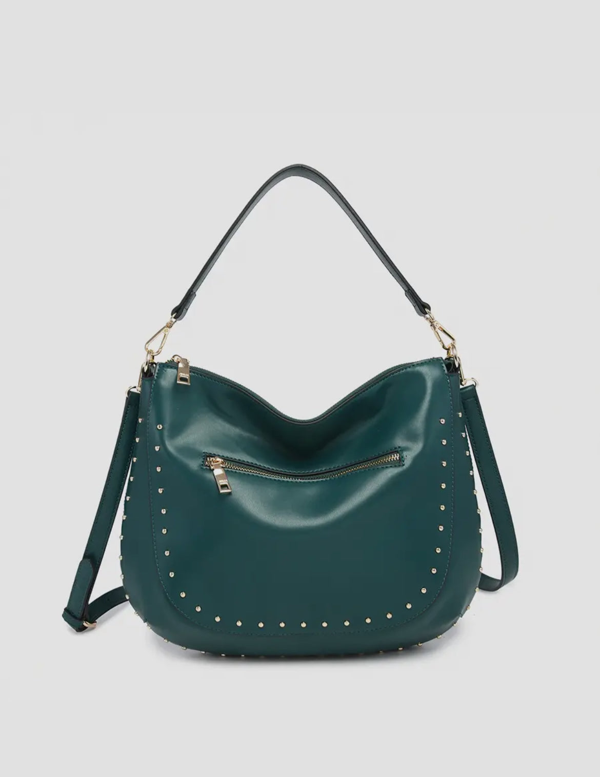 Aurelia Studded Hobo w/ Crossbody Strap