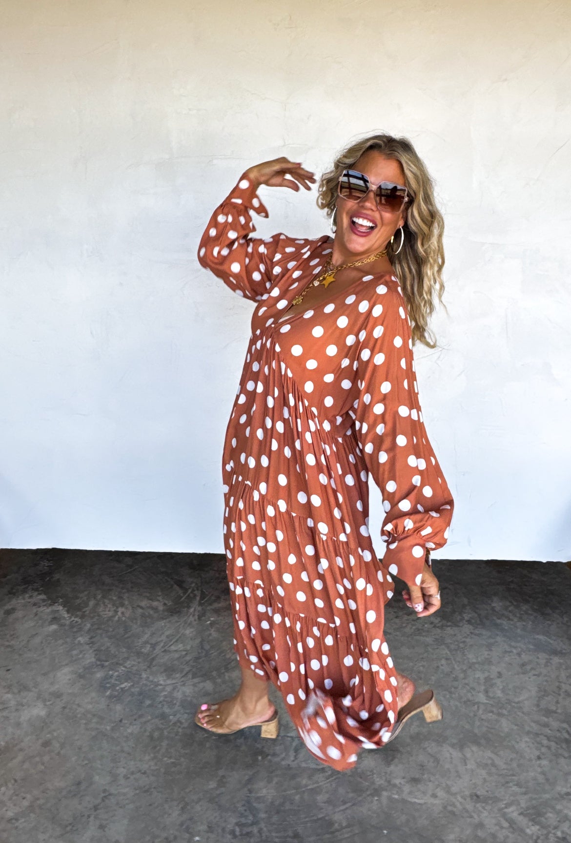 Kora Polka Dot Dress