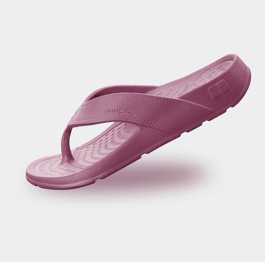 NuuSol Women’s Cascade Dusty Rose Flip Flops