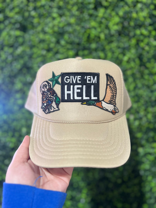 Give ‘em Hell Mallard Trucker Hat