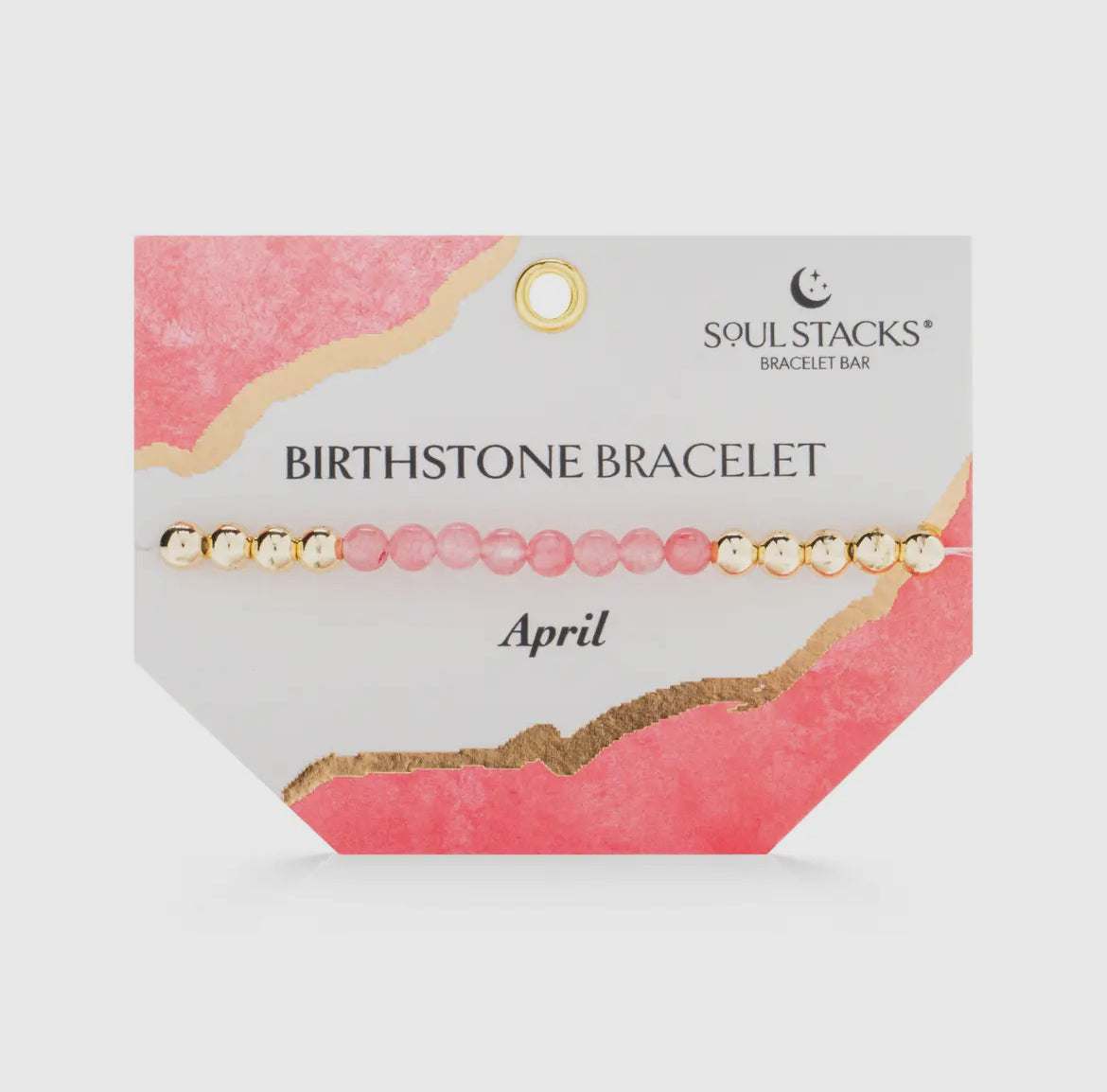 Soul Stacks Gold Birthstone Stretch Bracelets