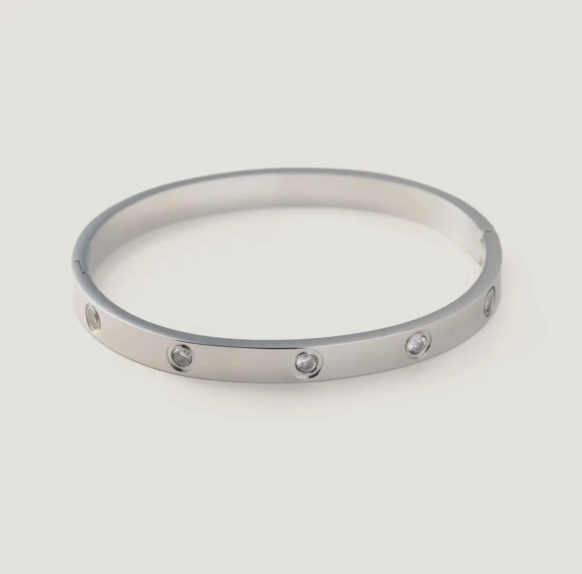 Silver Corinne Bangle