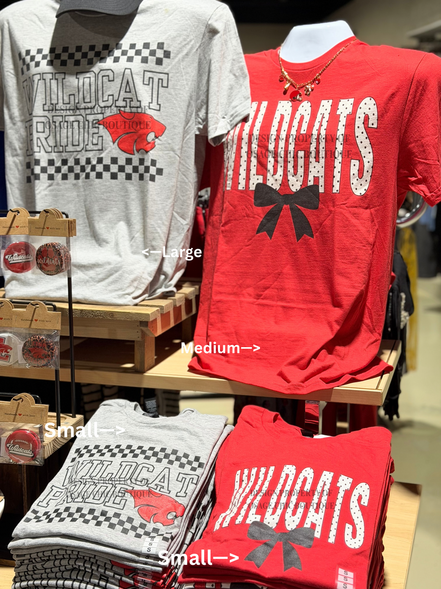 Grey Wildcat Pride Tee