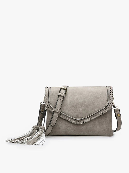 Sloane Whipstitch Vegan Crossbody Bag M1802A