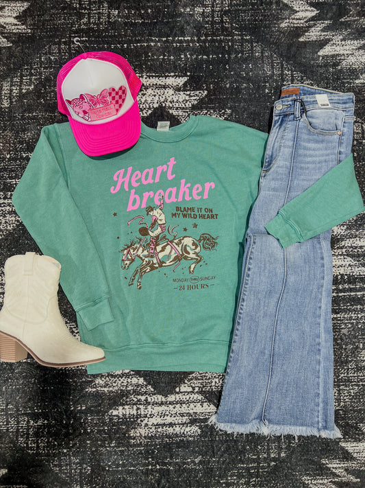 Heart Breaker Premium Mineral Wash Sweatshirt