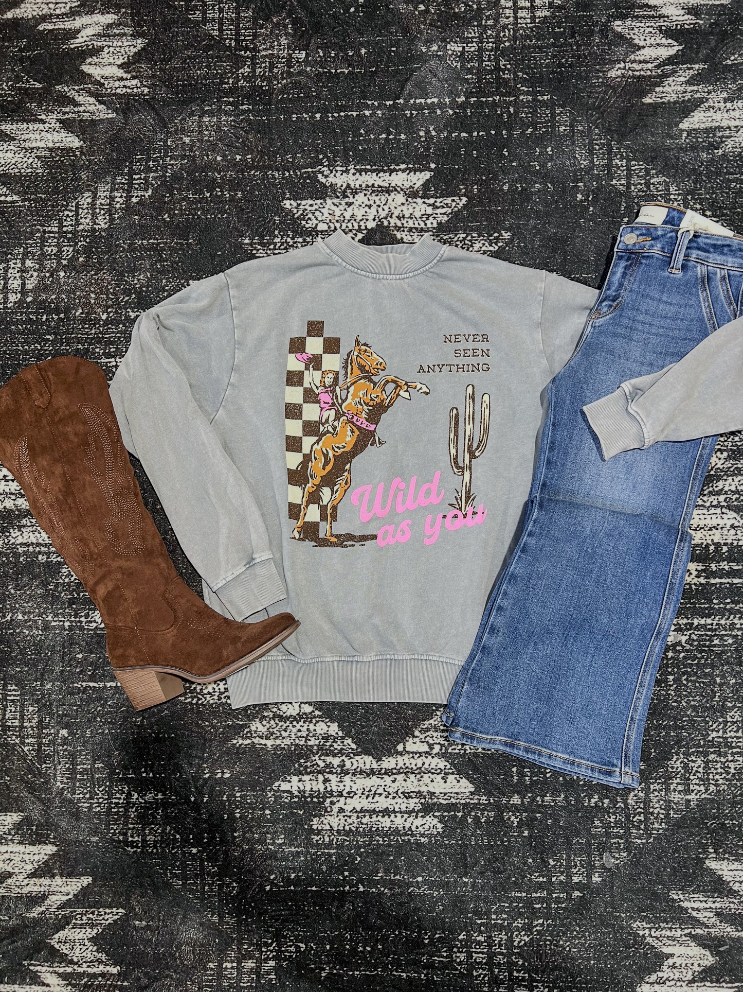 Wild As You Premium Mineral Wash Sweatshirt