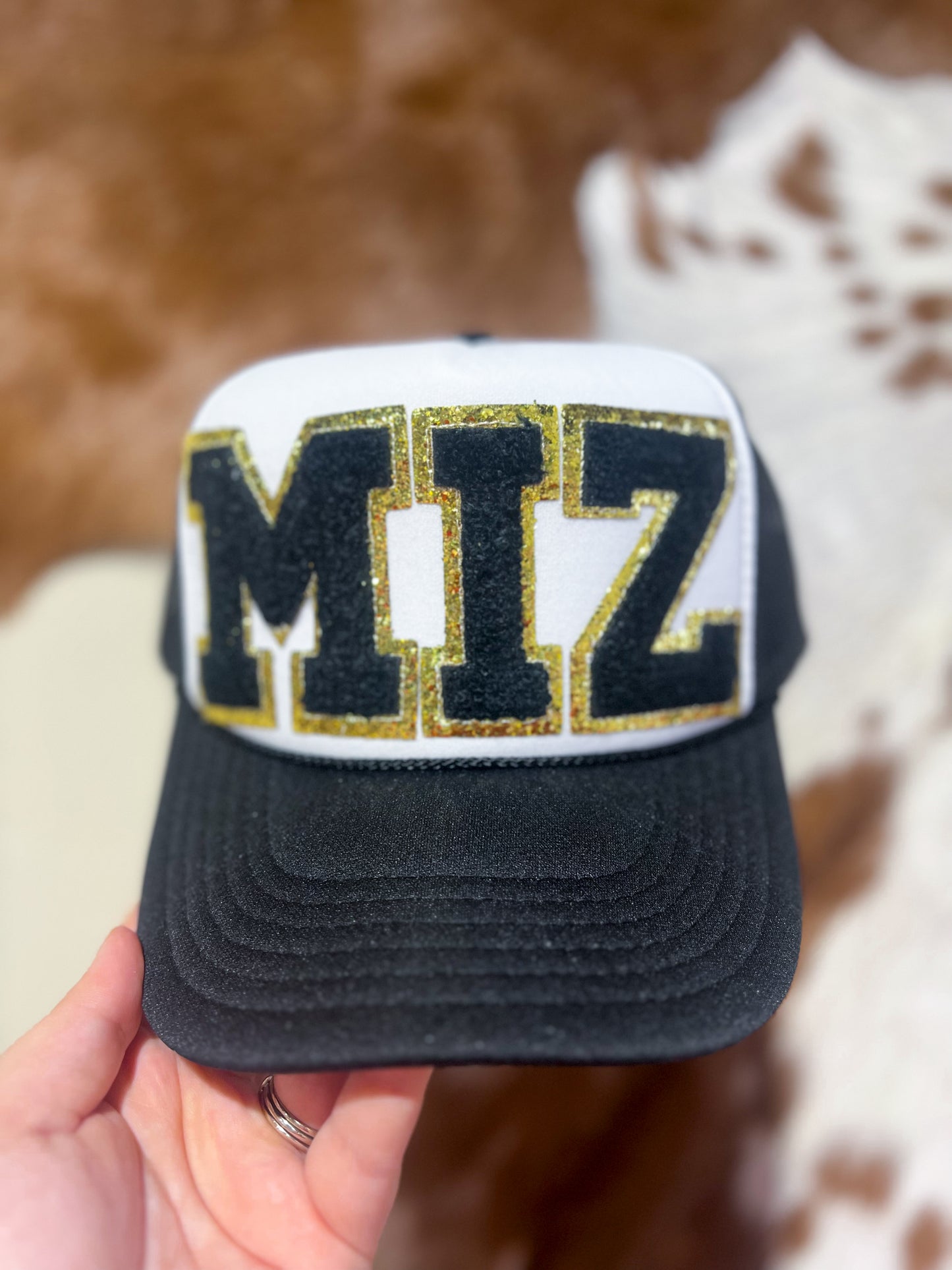 MIZ Chenille Patch Trucker Hat