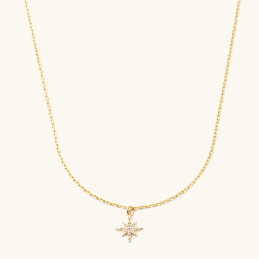 Gold Mini Starburst Necklace