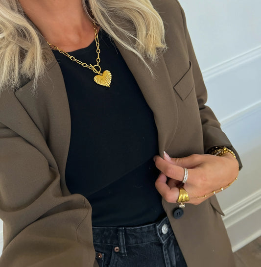 Chansuttpearls Gold Luna Necklace