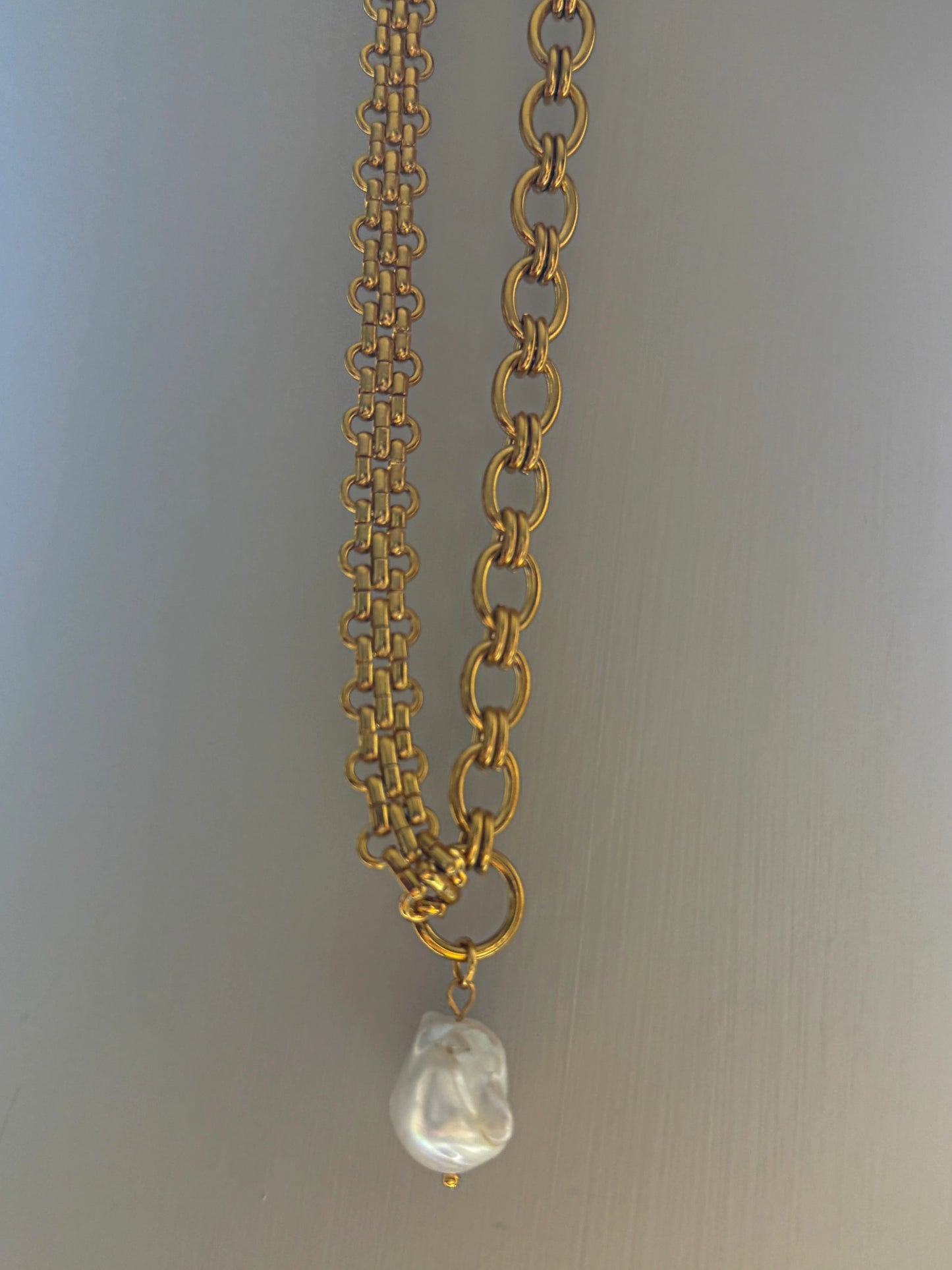 Chansuttpearls Gold Amber Necklace